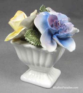 Bone China Vase, Flowers