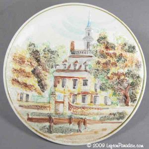 Colonial House Plate - 015