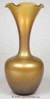 Hand Blown Glass Vase in Gold