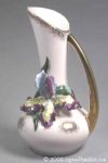 Pink Vase with Applied Iris - 7076