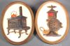 Kitchen Plaque Pair, Coffee Grinder and Stove - 560