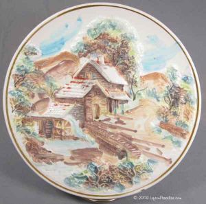 Mill, House and Bridge Wall Plaque - 016