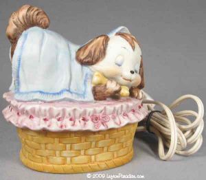 Puppy in a Basket Nightlight