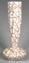 Pink Bisque Vase with Spaghetti