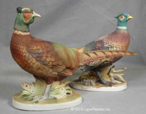 Pair of Pheasant Figurines - KW769