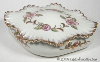 Trinket Box, Large with Roses - 6217B